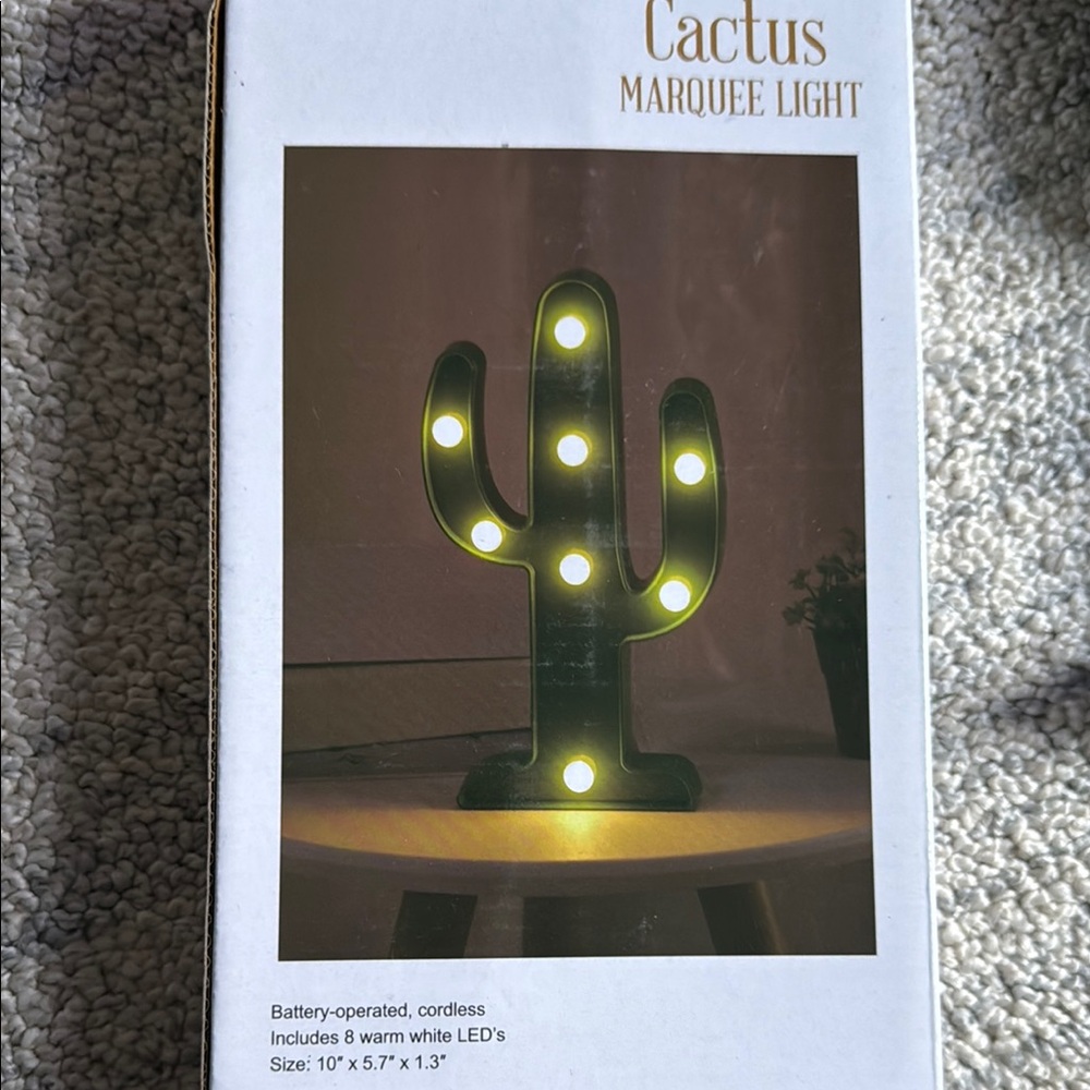 Cactus light brand new in box